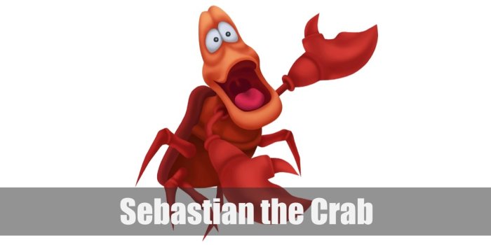 Sebastian crab costume diy