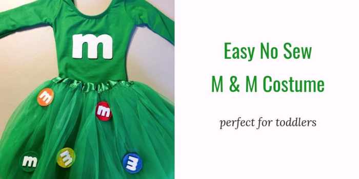 M and m costume diy